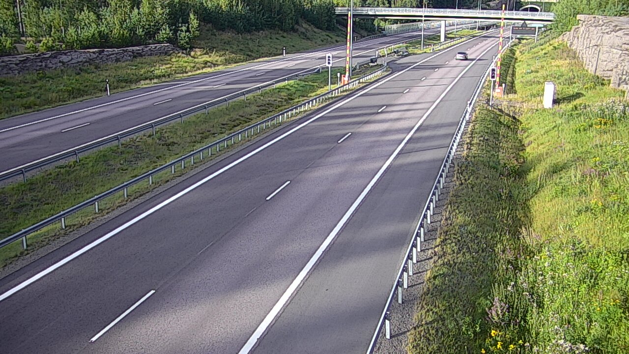 Kelikamerat Kuva Tie 7 Virolahti, Vaalimaan tunneli, puomi länsi, Virolahti, Kymenlaakso