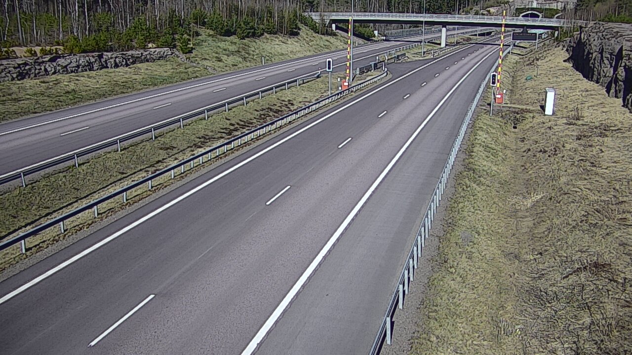 Kelikamerat Kuva Tie 7 Virolahti, Vaalimaan tunneli, puomi länsi, Virolahti, Kymenlaakso