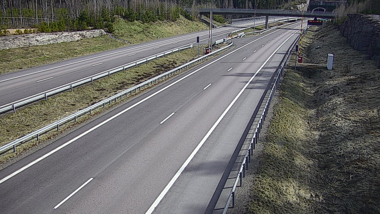 Kelikamerat Kuva Tie 7 Virolahti, Vaalimaan tunneli, puomi länsi, Virolahti, Kymenlaakso