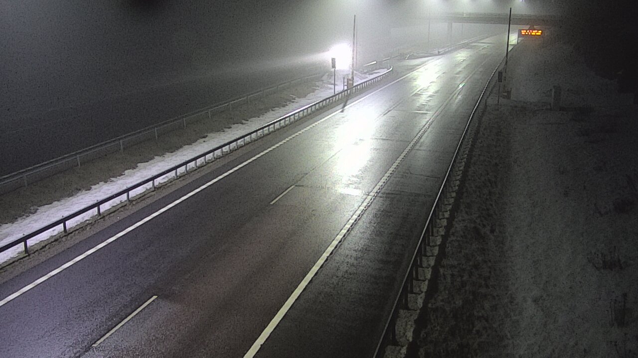 Weather Camera Image Väg 7 Vederlax, Vaalimaan tunneli, bom väst, Virolahti, Kymenlaakso