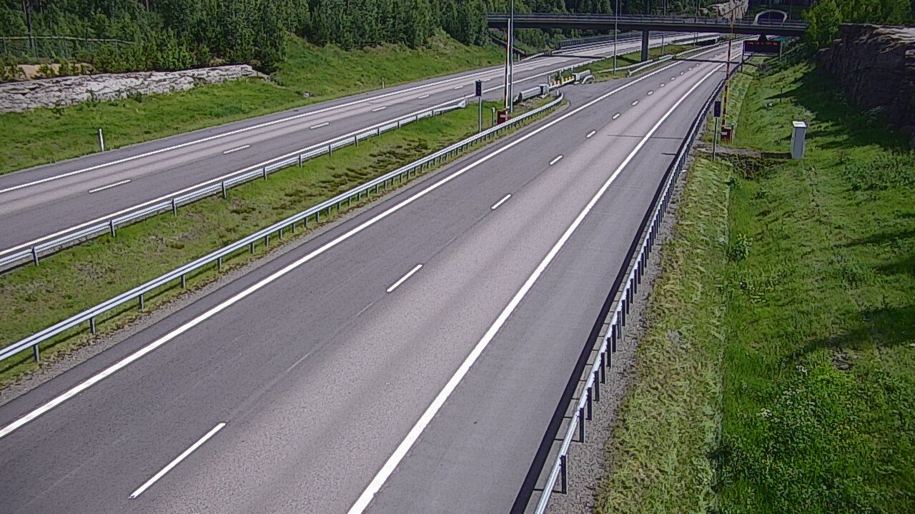 Kelikamerat Kuva Tie 7 Virolahti, Vaalimaan tunneli, puomi länsi, Virolahti, Kymenlaakso