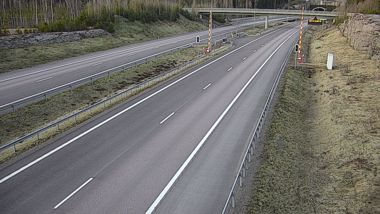 Kelikamerat Kuva Tie 7 Virolahti, Vaalimaan tunneli, puomi länsi, Virolahti, Kymenlaakso