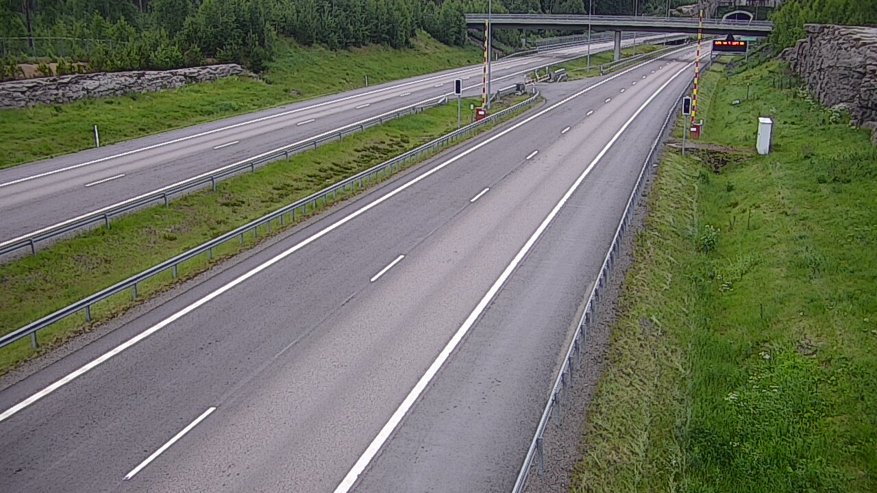 Kelikamerat Kuva Tie 7 Virolahti, Vaalimaan tunneli, puomi länsi, Virolahti, Kymenlaakso