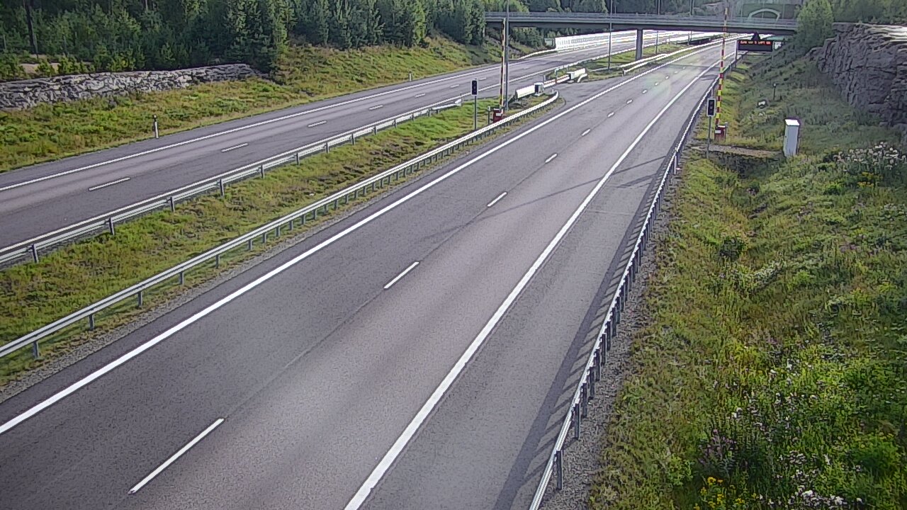 Kelikamerat Kuva Tie 7 Virolahti, Vaalimaan tunneli, puomi länsi, Virolahti, Kymenlaakso