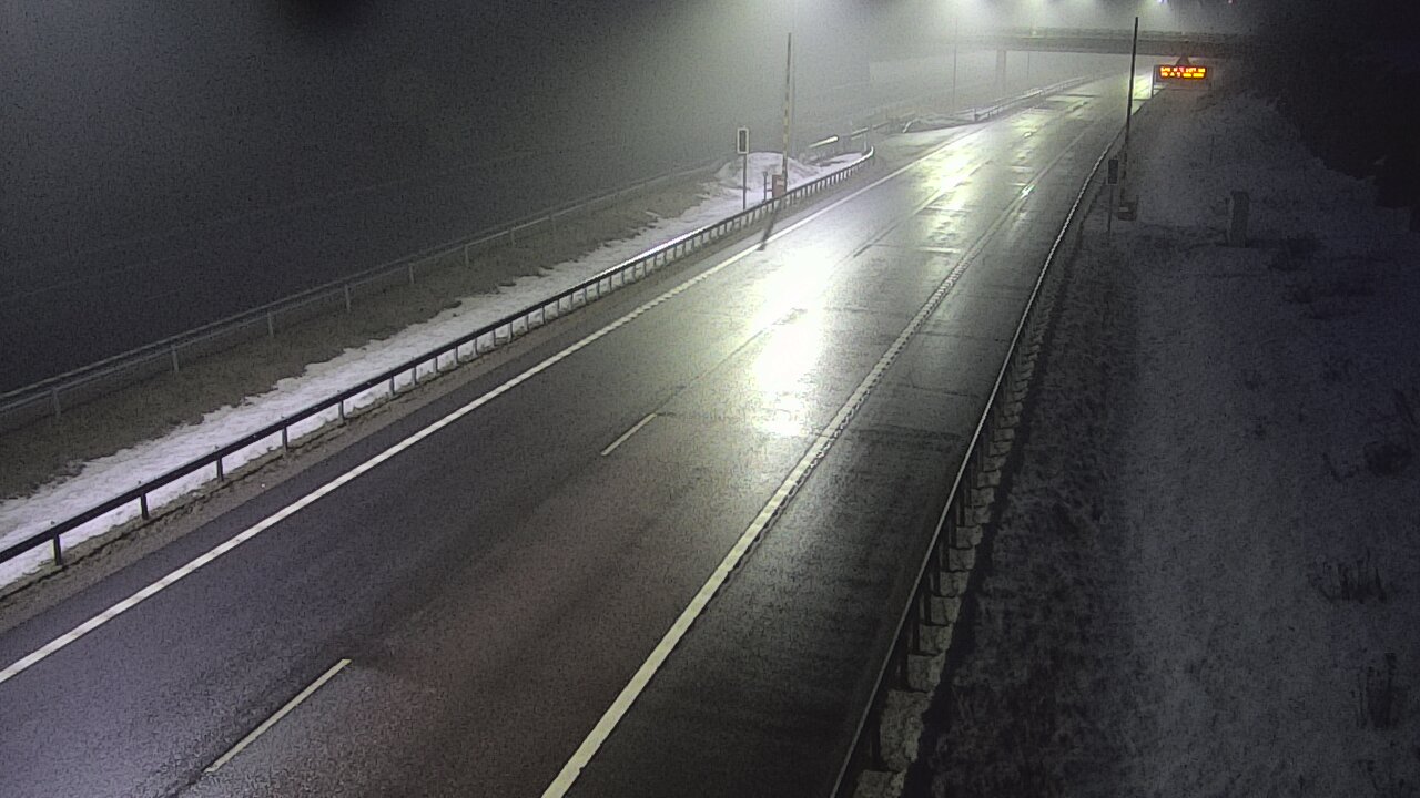 Weather Camera Image Väg 7 Vederlax, Vaalimaan tunneli, bom väst, Virolahti, Kymenlaakso