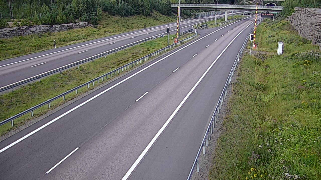 Kelikamerat Kuva Tie 7 Virolahti, Vaalimaan tunneli, puomi länsi, Virolahti, Kymenlaakso