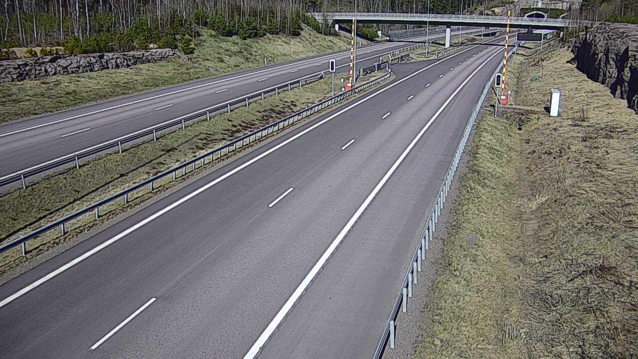 Kelikamerat Kuva Tie 7 Virolahti, Vaalimaan tunneli, puomi länsi, Virolahti, Kymenlaakso