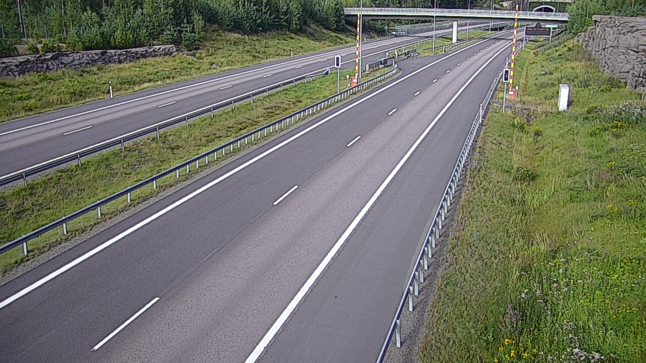 Kelikamerat Kuva Tie 7 Virolahti, Vaalimaan tunneli, puomi länsi, Virolahti, Kymenlaakso
