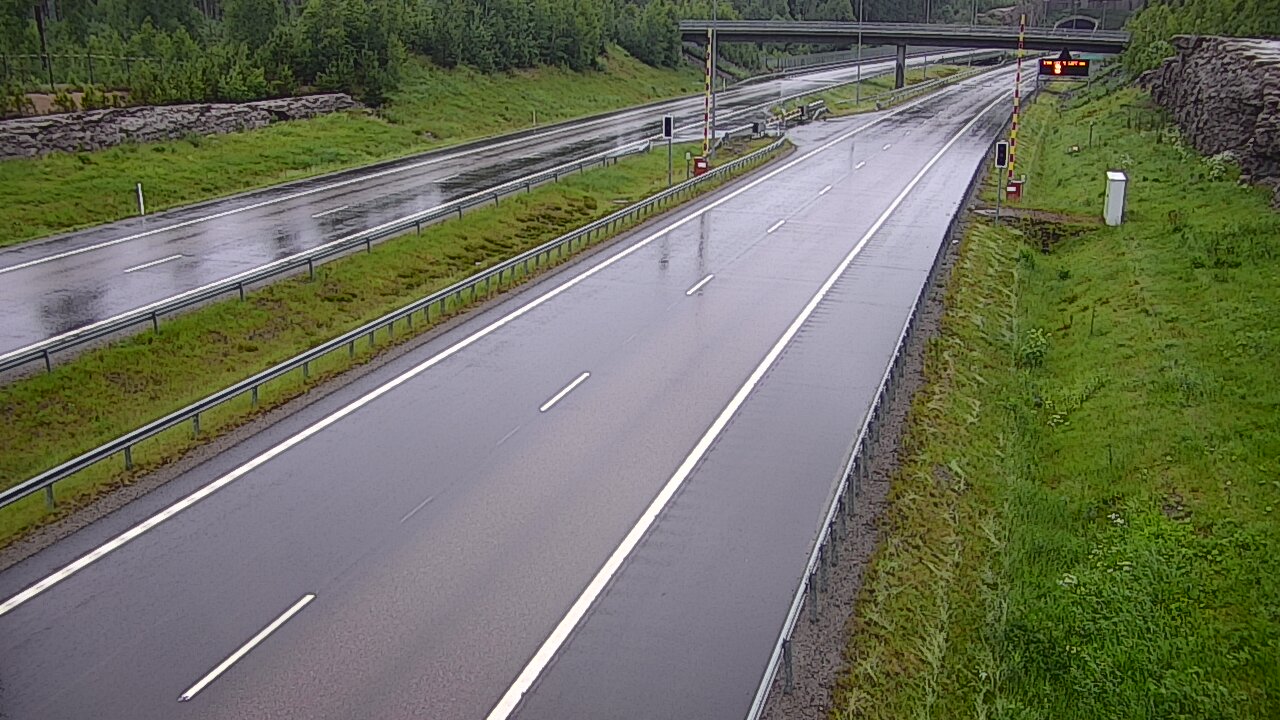 Kelikamerat Kuva Tie 7 Virolahti, Vaalimaan tunneli, puomi länsi, Virolahti, Kymenlaakso