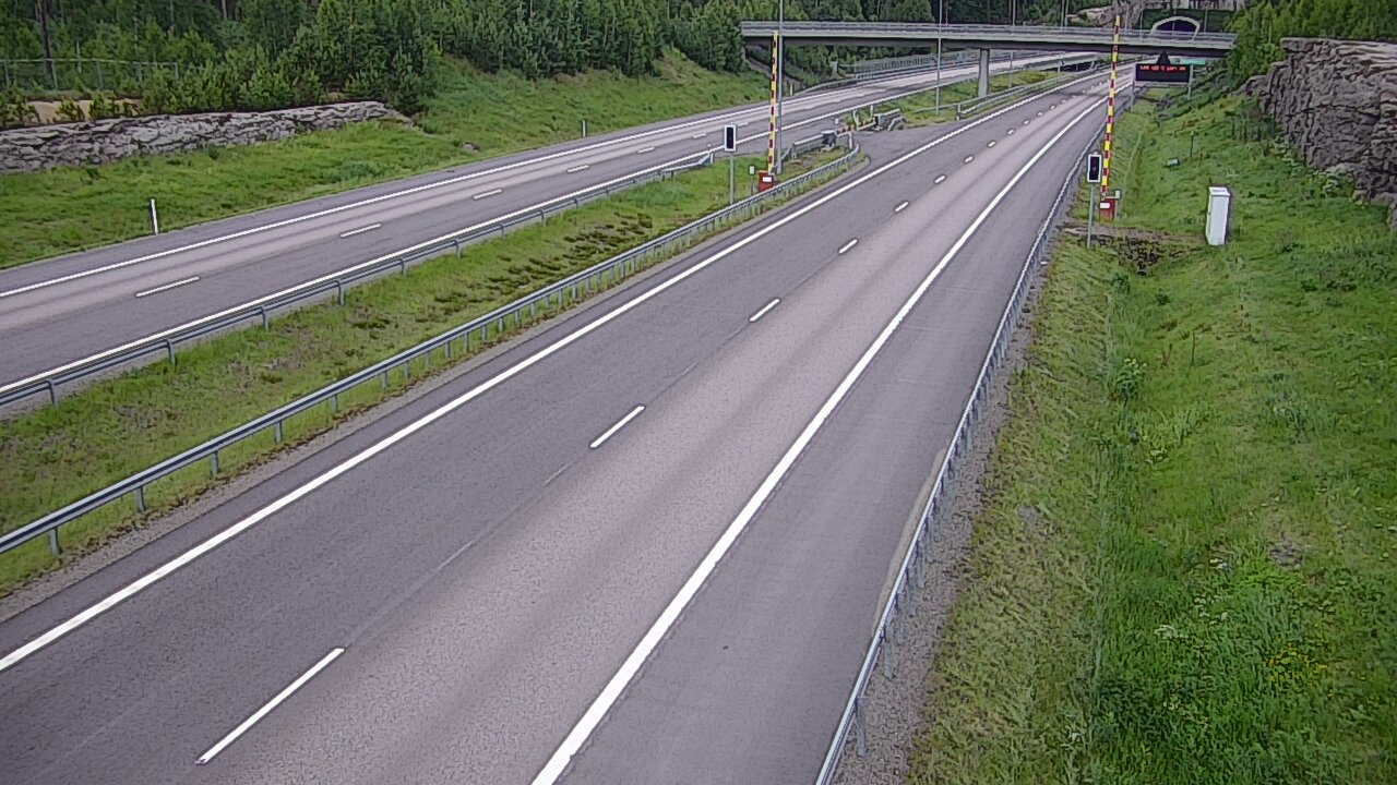 Kelikamerat Kuva Tie 7 Virolahti, Vaalimaan tunneli, puomi länsi, Virolahti, Kymenlaakso