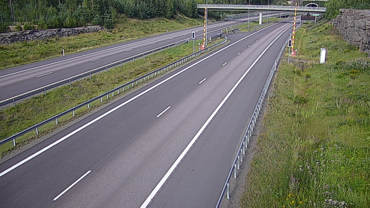 Kelikamerat Kuva Tie 7 Virolahti, Vaalimaan tunneli, puomi länsi, Virolahti, Kymenlaakso