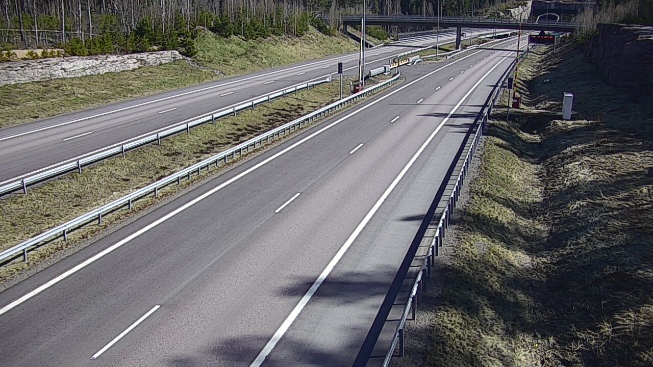 Kelikamerat Kuva Tie 7 Virolahti, Vaalimaan tunneli, puomi länsi, Virolahti, Kymenlaakso