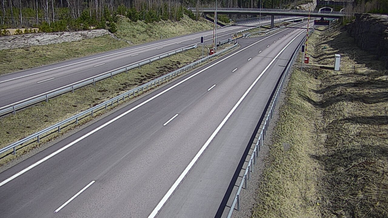 Kelikamerat Kuva Tie 7 Virolahti, Vaalimaan tunneli, puomi länsi, Virolahti, Kymenlaakso