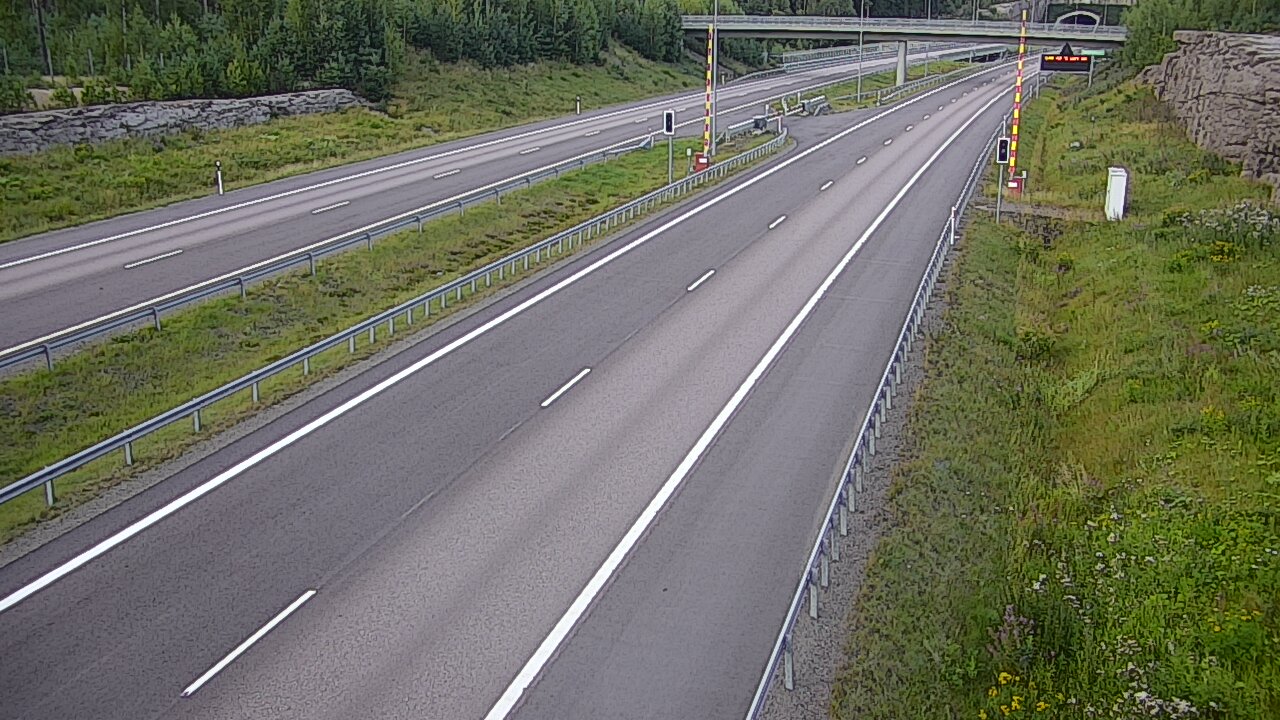 Kelikamerat Kuva Tie 7 Virolahti, Vaalimaan tunneli, puomi länsi, Virolahti, Kymenlaakso
