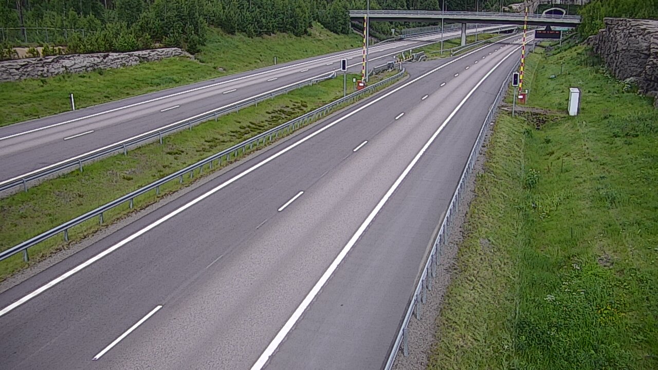 Kelikamerat Kuva Tie 7 Virolahti, Vaalimaan tunneli, puomi länsi, Virolahti, Kymenlaakso