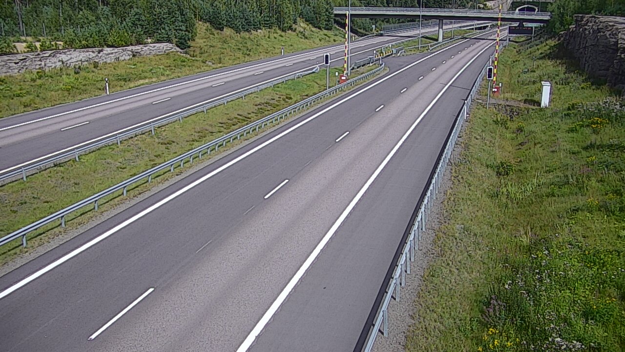 Kelikamerat Kuva Tie 7 Virolahti, Vaalimaan tunneli, puomi länsi, Virolahti, Kymenlaakso