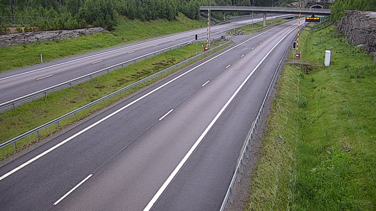 Kelikamerat Kuva Tie 7 Virolahti, Vaalimaan tunneli, puomi länsi, Virolahti, Kymenlaakso