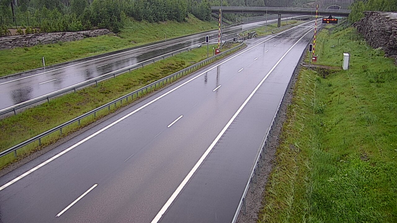 Kelikamerat Kuva Tie 7 Virolahti, Vaalimaan tunneli, puomi länsi, Virolahti, Kymenlaakso
