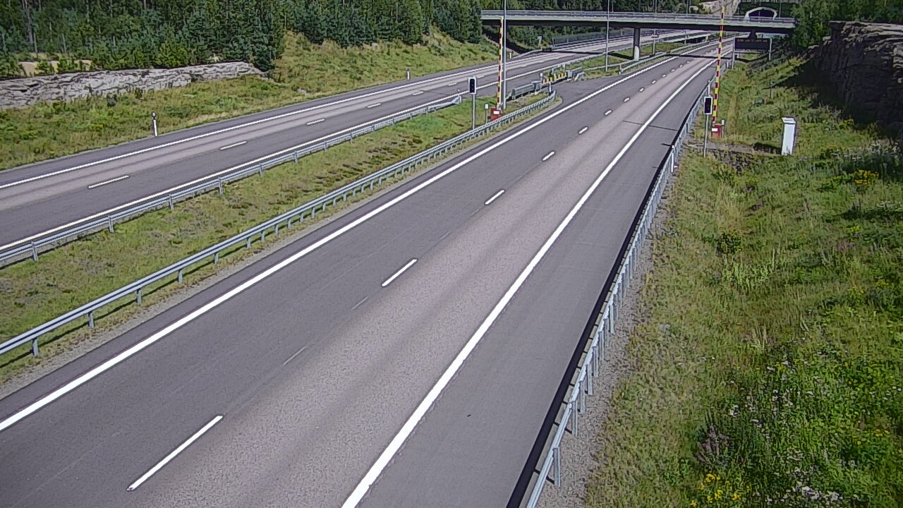 Kelikamerat Kuva Tie 7 Virolahti, Vaalimaan tunneli, puomi länsi, Virolahti, Kymenlaakso