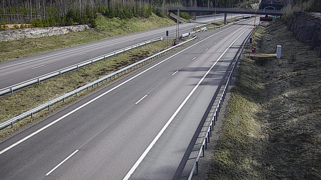 Kelikamerat Kuva Tie 7 Virolahti, Vaalimaan tunneli, puomi länsi, Virolahti, Kymenlaakso