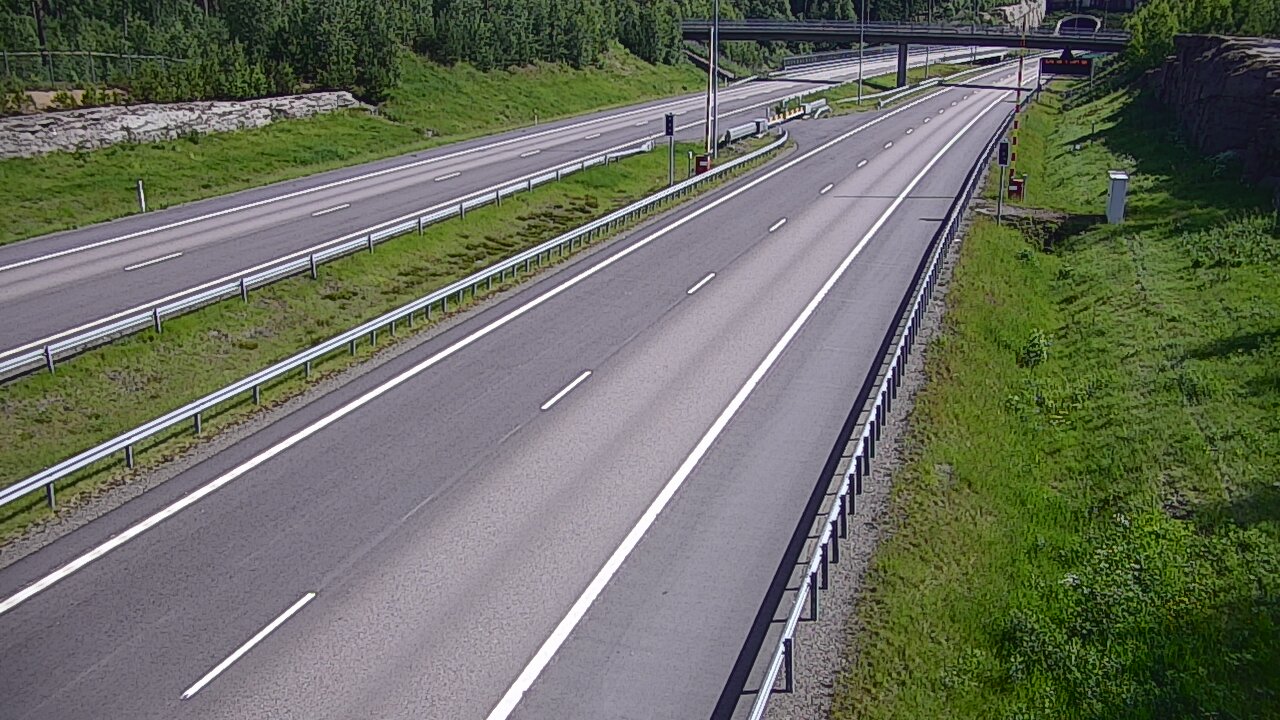 Kelikamerat Kuva Tie 7 Virolahti, Vaalimaan tunneli, puomi länsi, Virolahti, Kymenlaakso