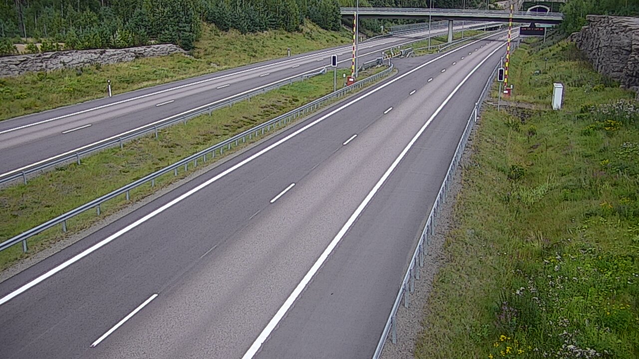Kelikamerat Kuva Tie 7 Virolahti, Vaalimaan tunneli, puomi länsi, Virolahti, Kymenlaakso