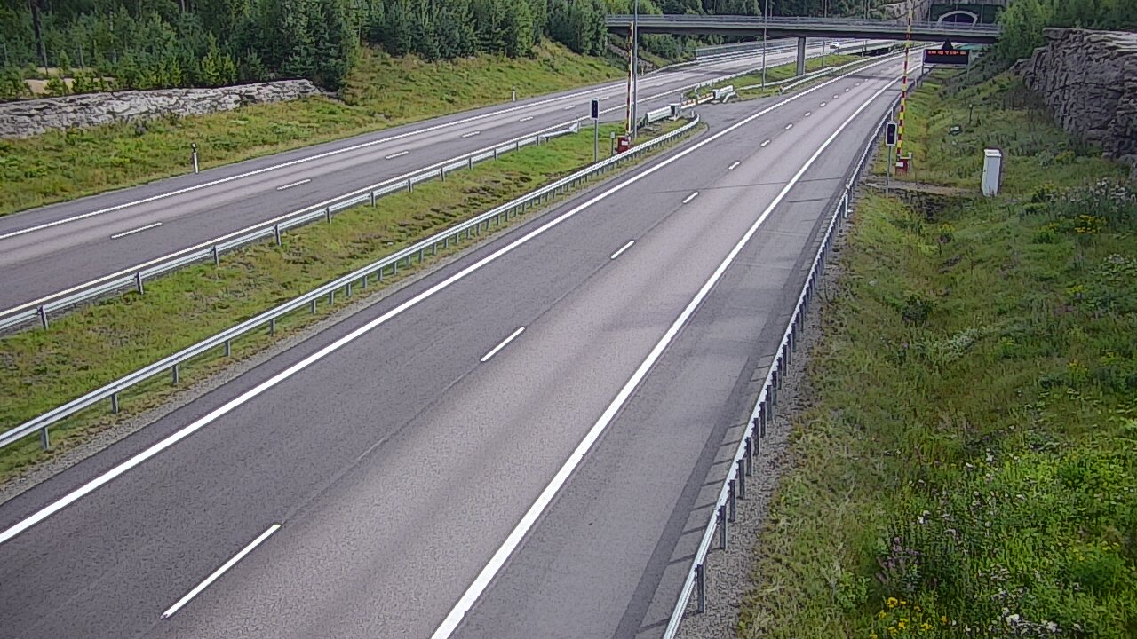 Kelikamerat Kuva Tie 7 Virolahti, Vaalimaan tunneli, puomi länsi, Virolahti, Kymenlaakso