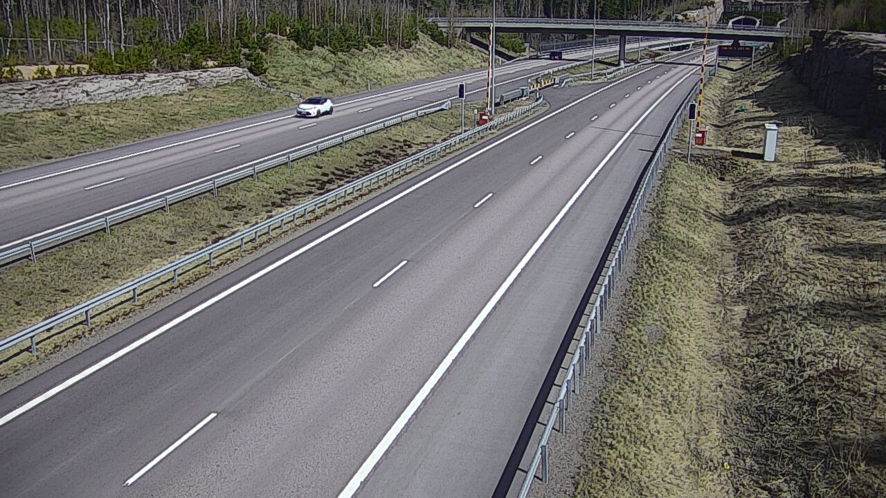 Kelikamerat Kuva Tie 7 Virolahti, Vaalimaan tunneli, puomi länsi, Virolahti, Kymenlaakso