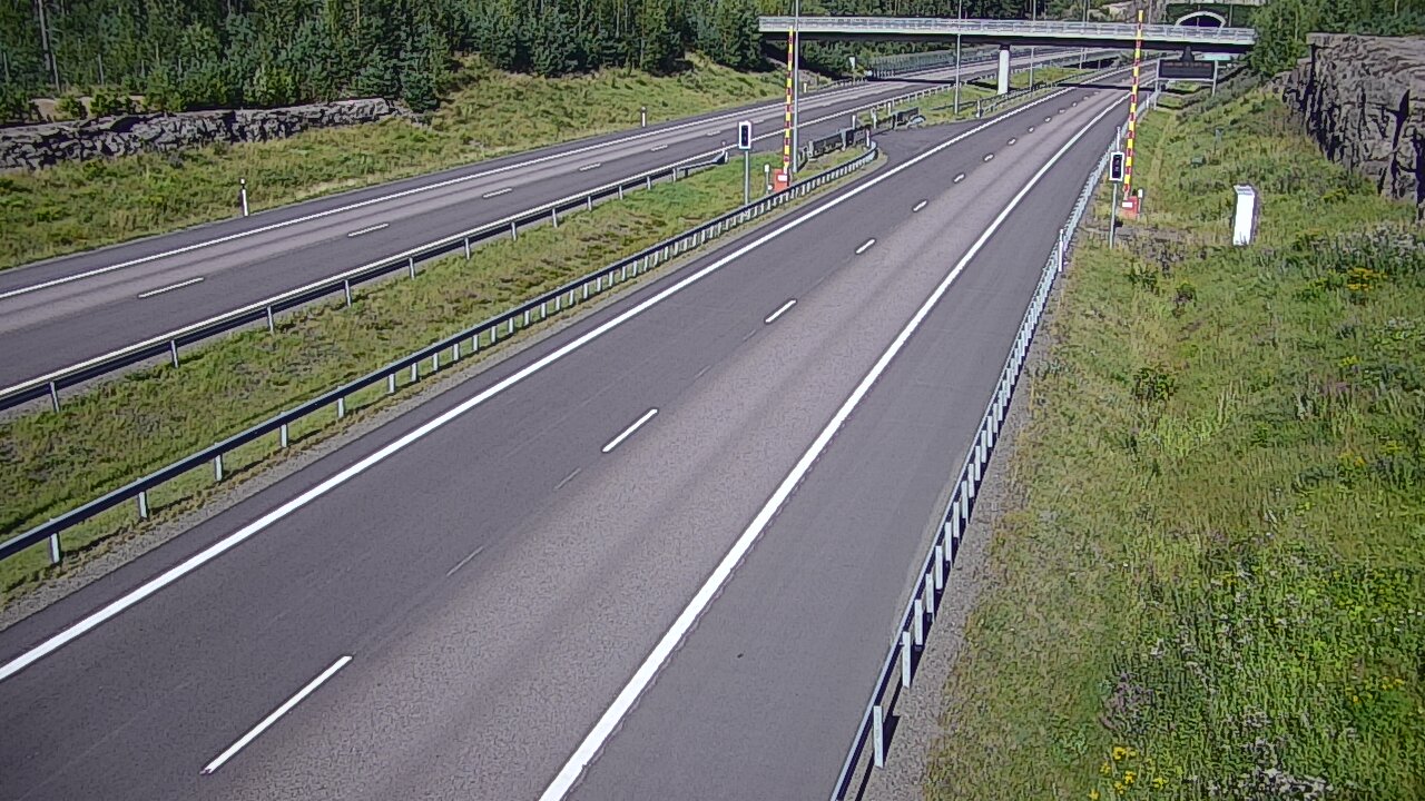 Kelikamerat Kuva Tie 7 Virolahti, Vaalimaan tunneli, puomi länsi, Virolahti, Kymenlaakso