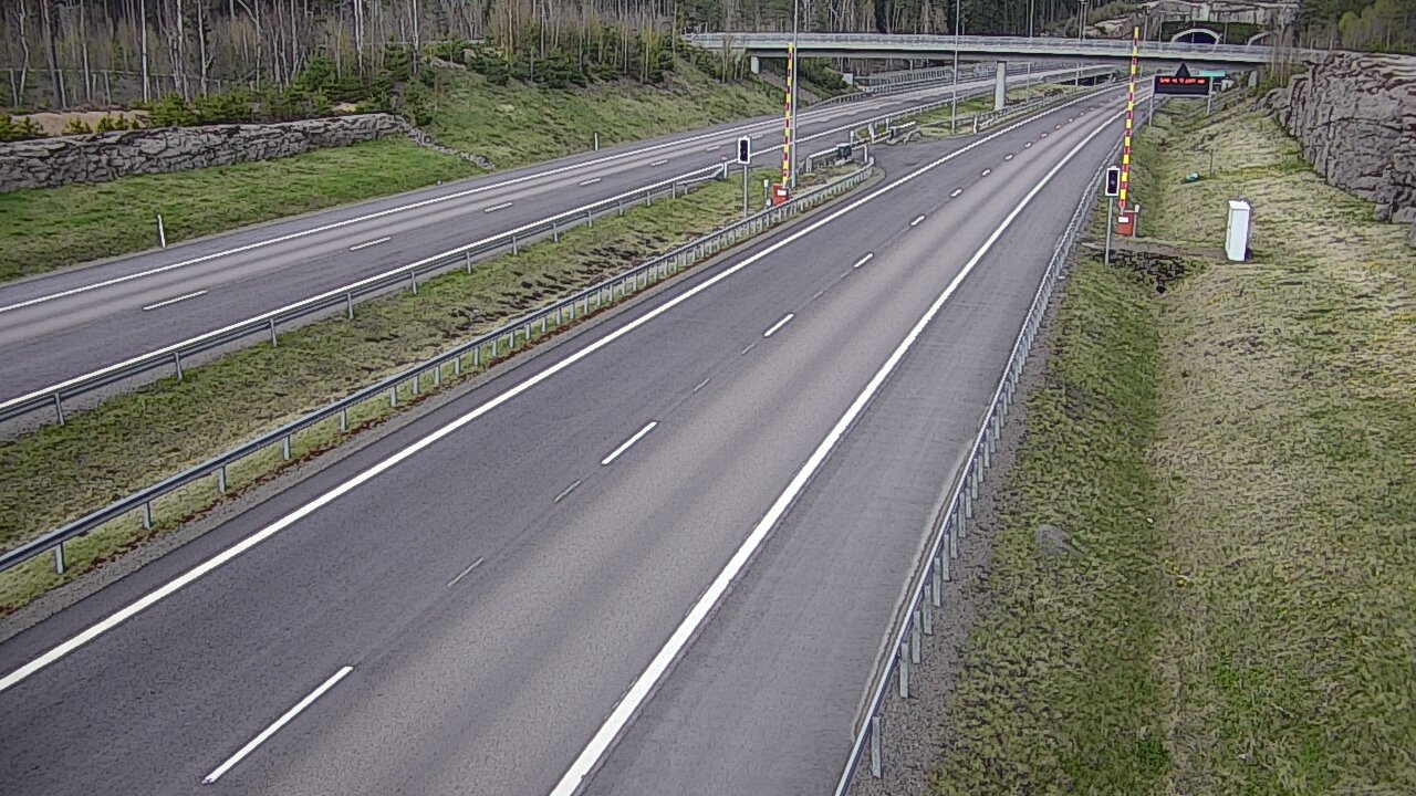 Kelikamerat Kuva Tie 7 Virolahti, Vaalimaan tunneli, puomi länsi, Virolahti, Kymenlaakso