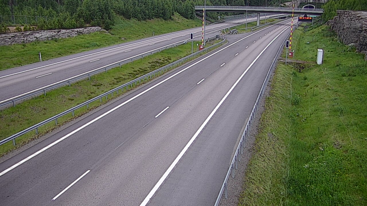 Kelikamerat Kuva Tie 7 Virolahti, Vaalimaan tunneli, puomi länsi, Virolahti, Kymenlaakso