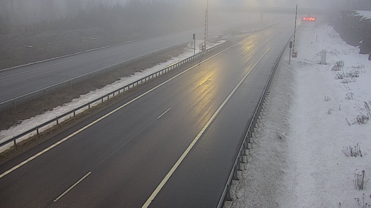 Weather Camera Image Väg 7 Vederlax, Vaalimaan tunneli, bom väst, Virolahti, Kymenlaakso