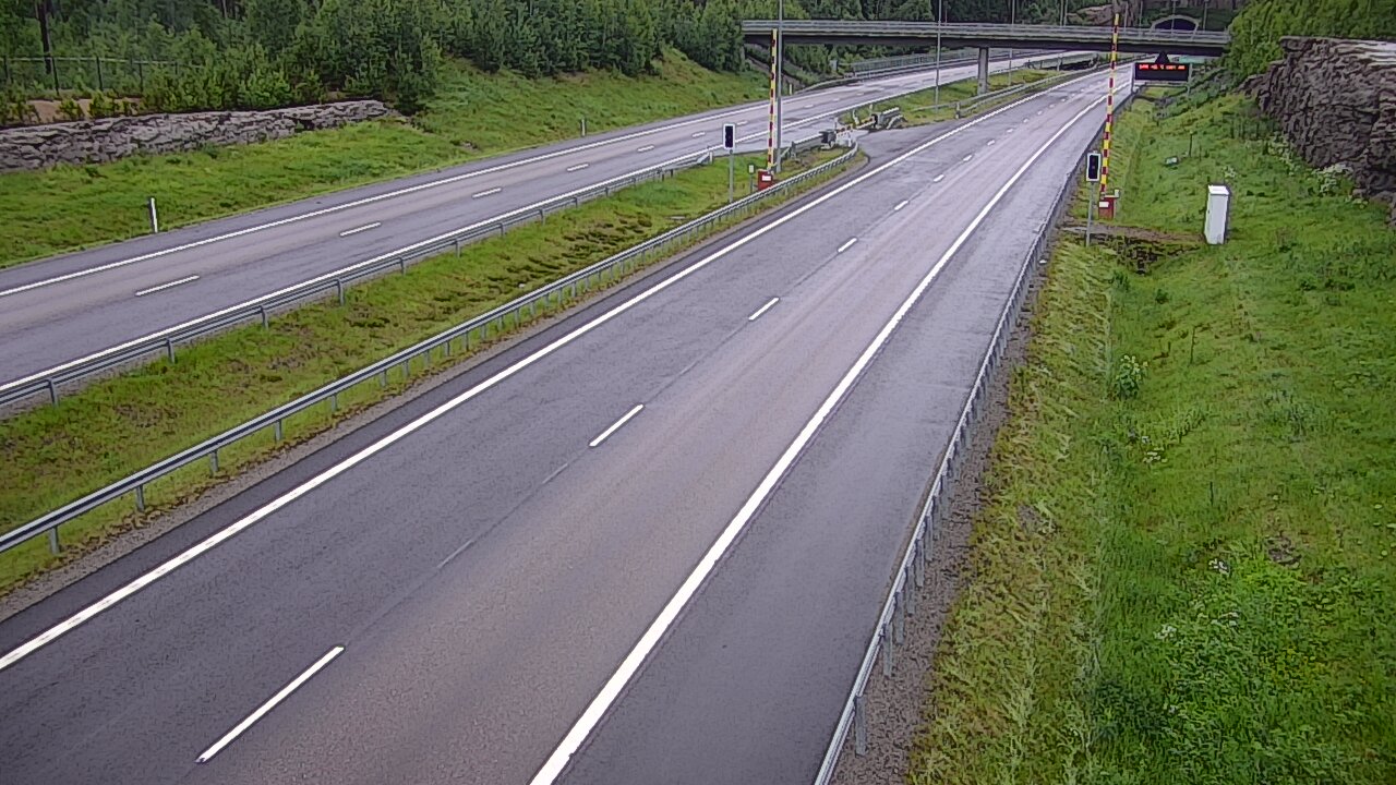 Kelikamerat Kuva Tie 7 Virolahti, Vaalimaan tunneli, puomi länsi, Virolahti, Kymenlaakso