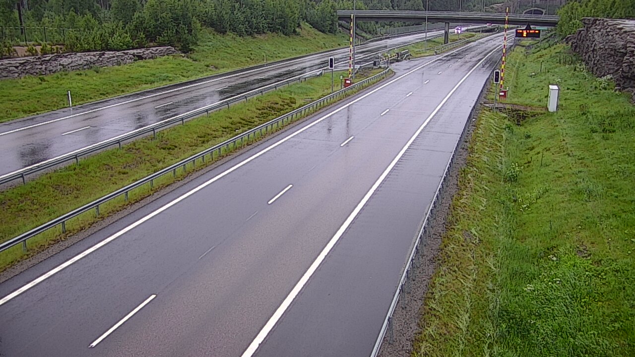 Kelikamerat Kuva Tie 7 Virolahti, Vaalimaan tunneli, puomi länsi, Virolahti, Kymenlaakso