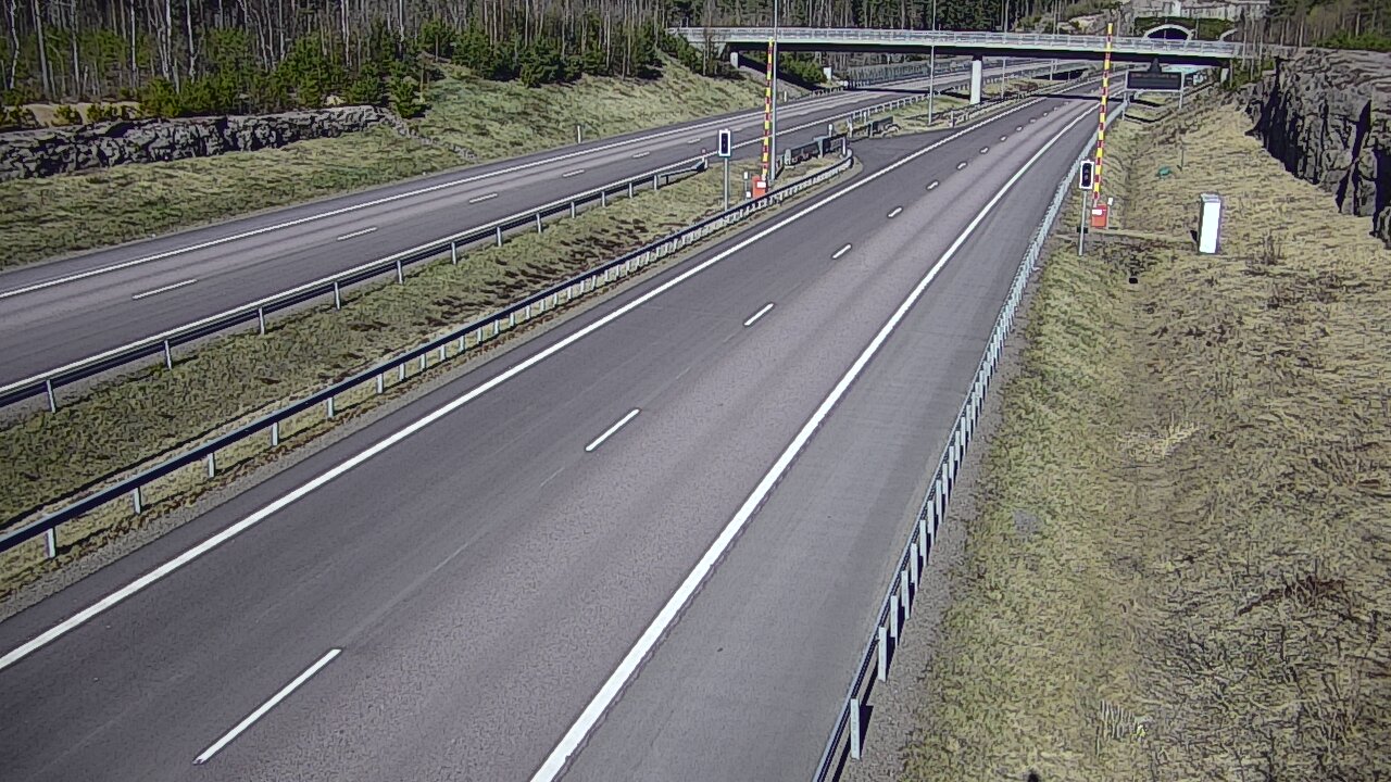Kelikamerat Kuva Tie 7 Virolahti, Vaalimaan tunneli, puomi länsi, Virolahti, Kymenlaakso
