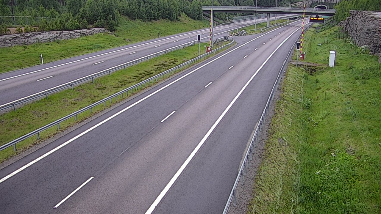 Kelikamerat Kuva Tie 7 Virolahti, Vaalimaan tunneli, puomi länsi, Virolahti, Kymenlaakso