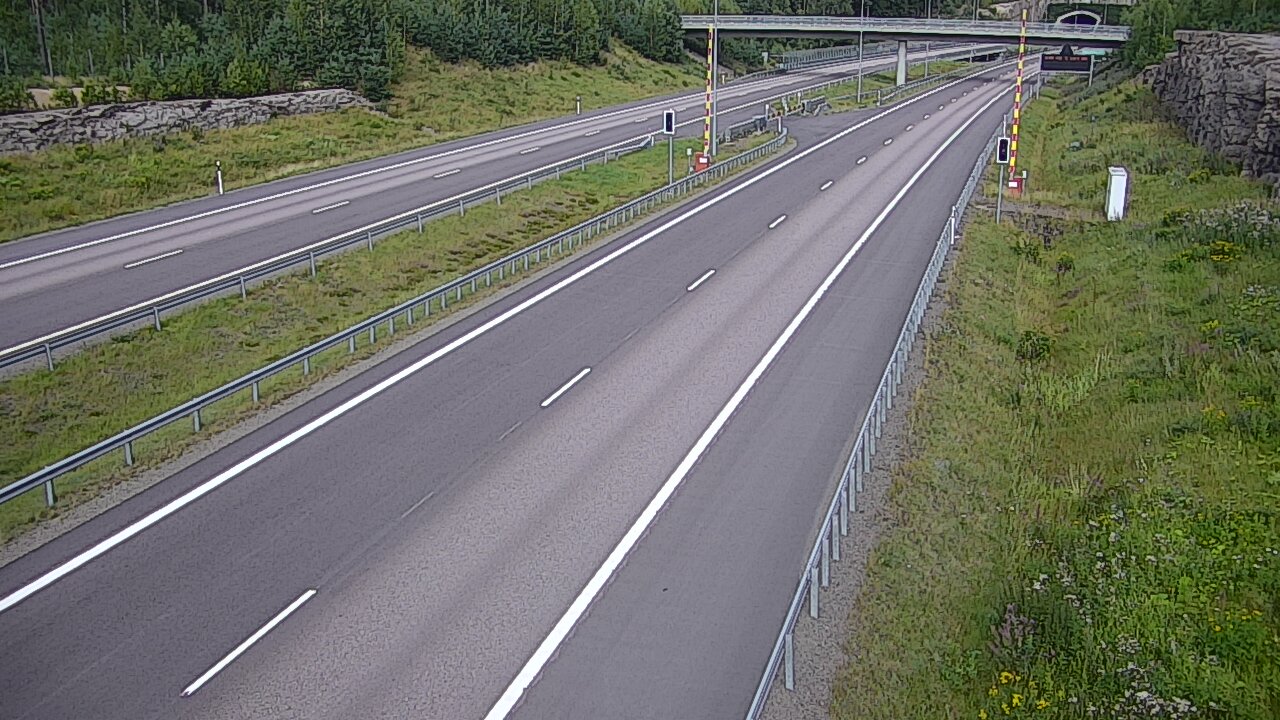 Kelikamerat Kuva Tie 7 Virolahti, Vaalimaan tunneli, puomi länsi, Virolahti, Kymenlaakso