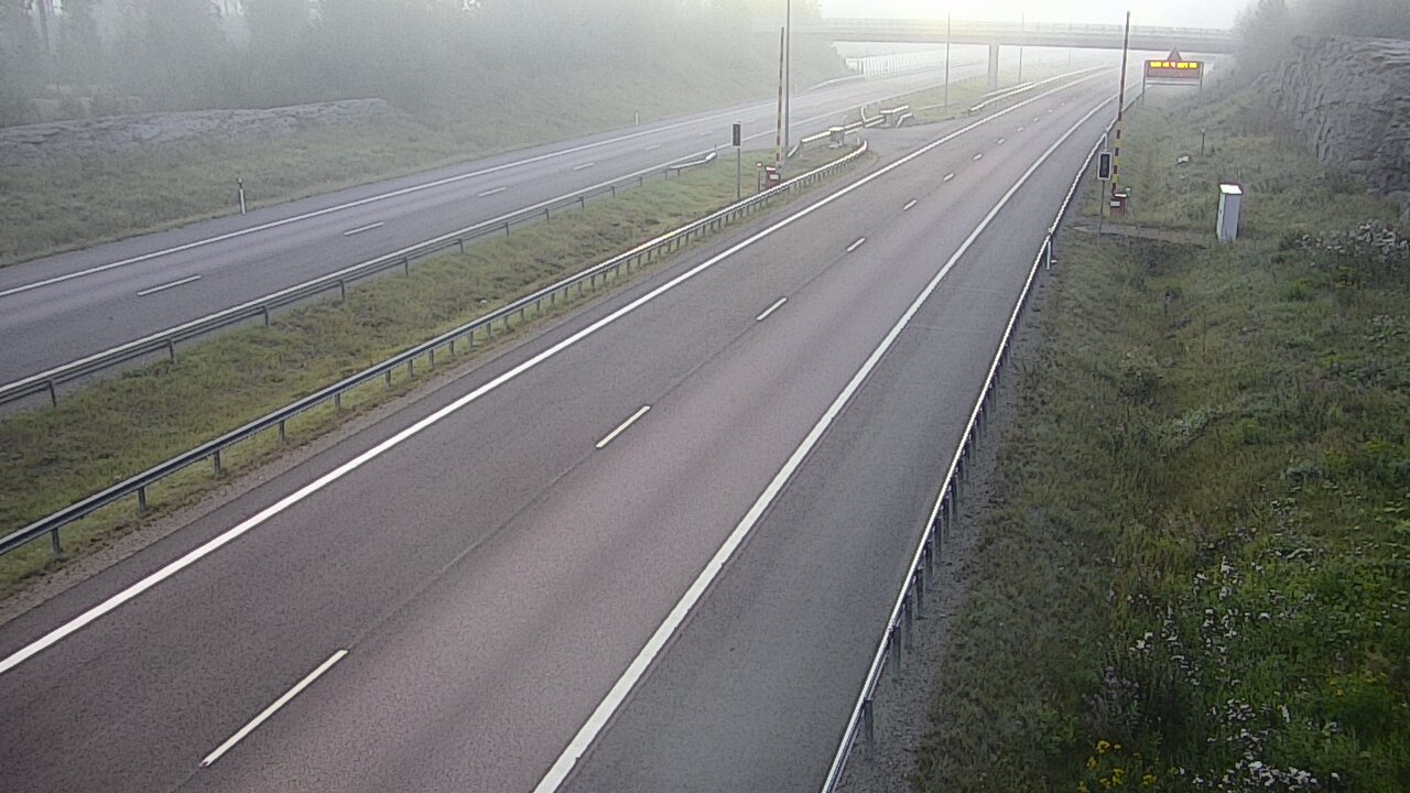 Kelikamerat Kuva Tie 7 Virolahti, Vaalimaan tunneli, puomi länsi, Virolahti, Kymenlaakso