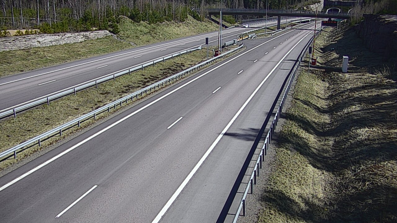 Kelikamerat Kuva Tie 7 Virolahti, Vaalimaan tunneli, puomi länsi, Virolahti, Kymenlaakso