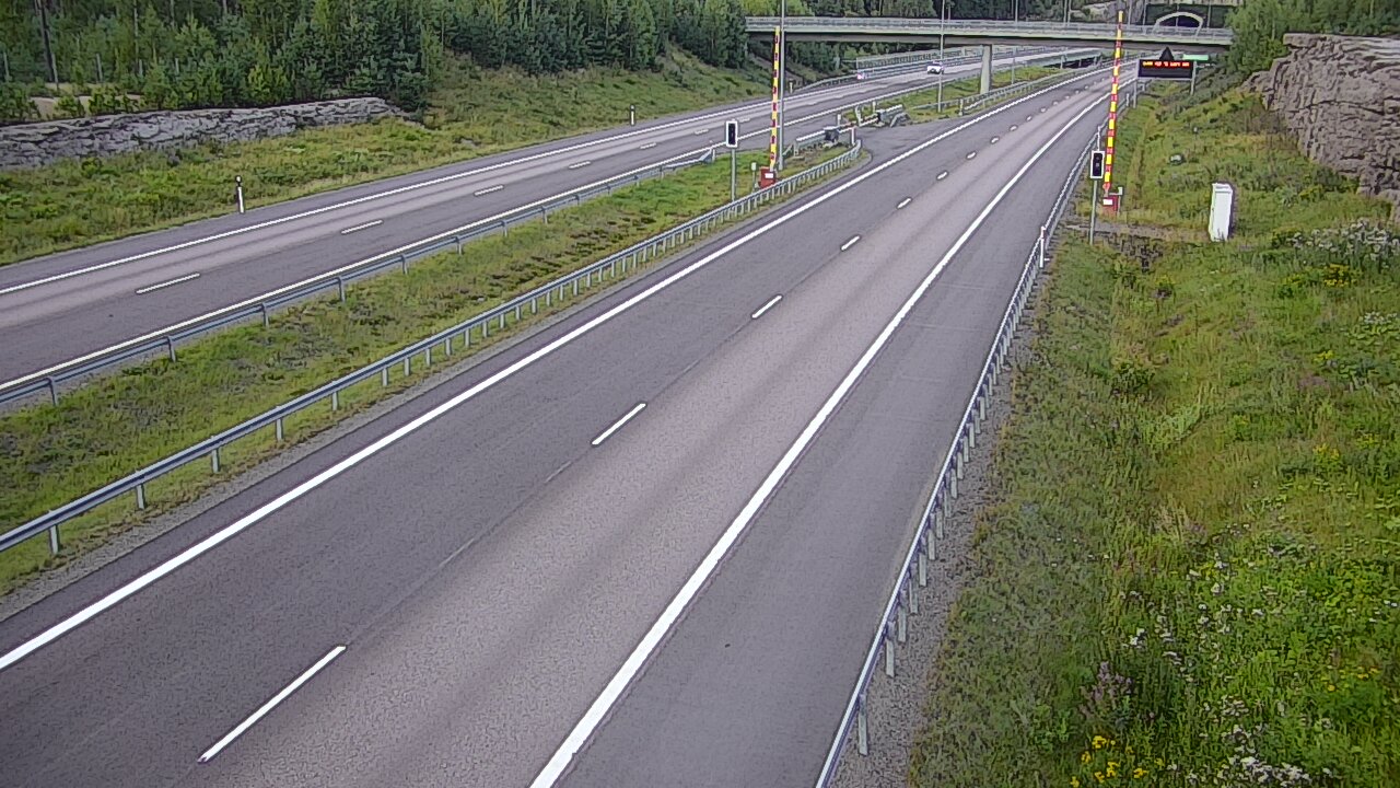 Kelikamerat Kuva Tie 7 Virolahti, Vaalimaan tunneli, puomi länsi, Virolahti, Kymenlaakso