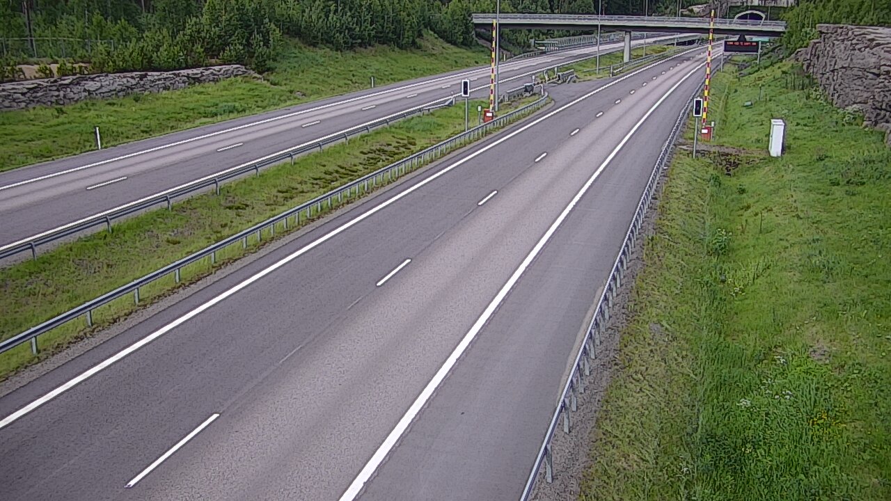 Kelikamerat Kuva Tie 7 Virolahti, Vaalimaan tunneli, puomi länsi, Virolahti, Kymenlaakso