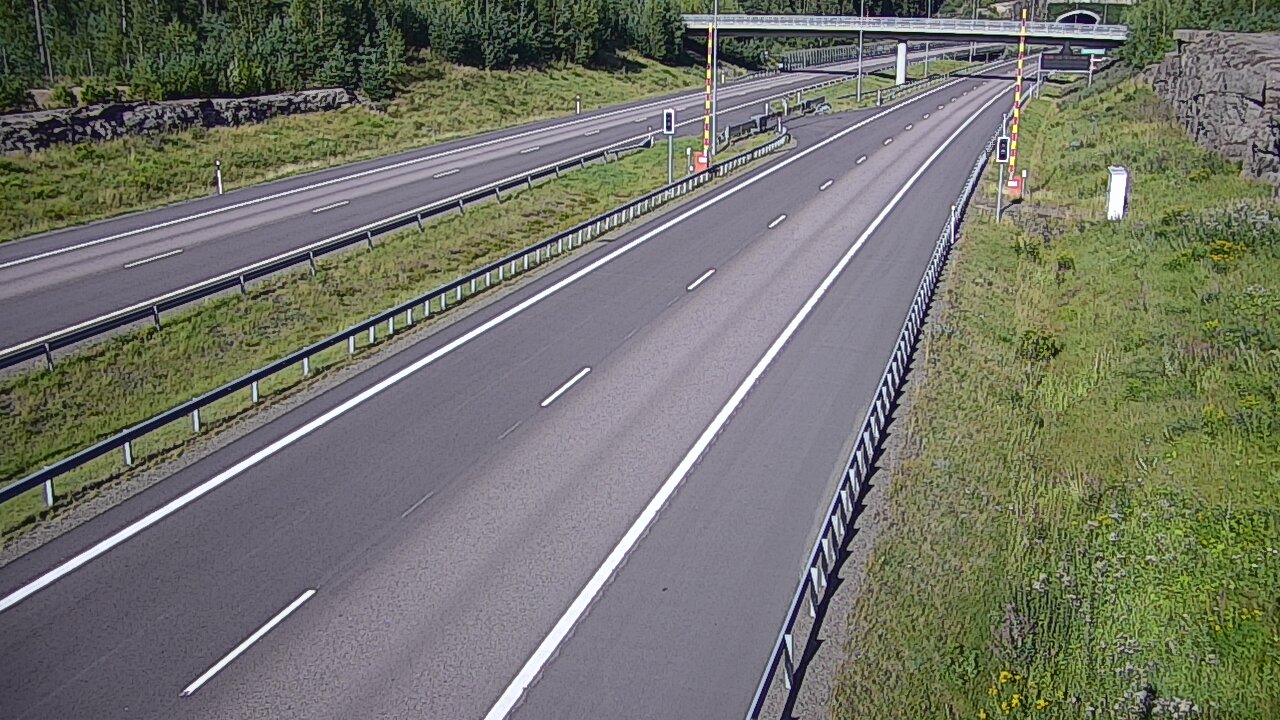 Kelikamerat Kuva Tie 7 Virolahti, Vaalimaan tunneli, puomi länsi, Virolahti, Kymenlaakso