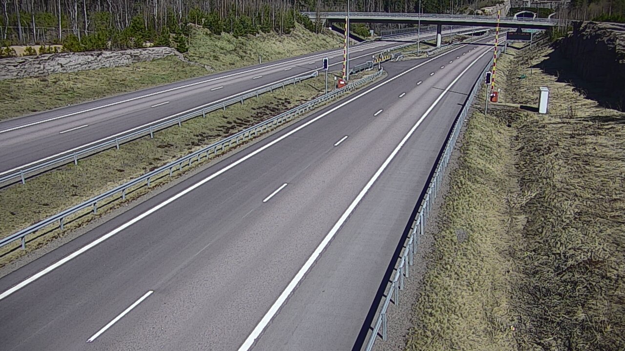 Kelikamerat Kuva Tie 7 Virolahti, Vaalimaan tunneli, puomi länsi, Virolahti, Kymenlaakso