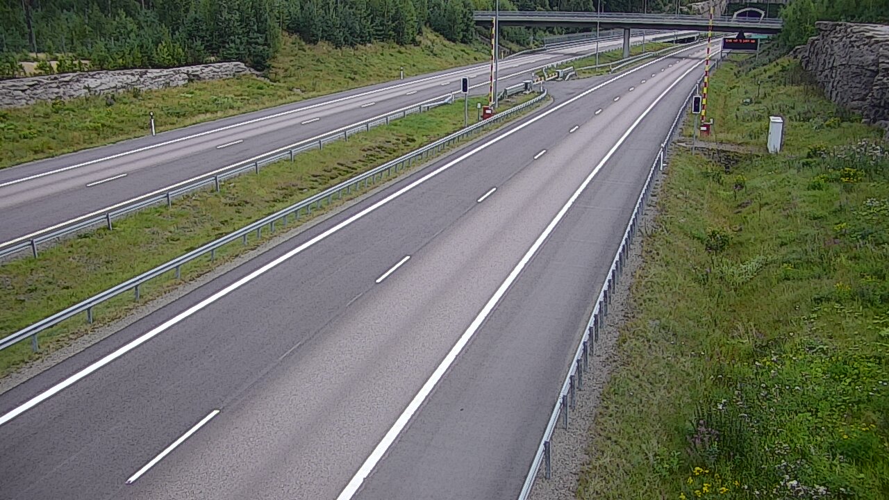 Kelikamerat Kuva Tie 7 Virolahti, Vaalimaan tunneli, puomi länsi, Virolahti, Kymenlaakso