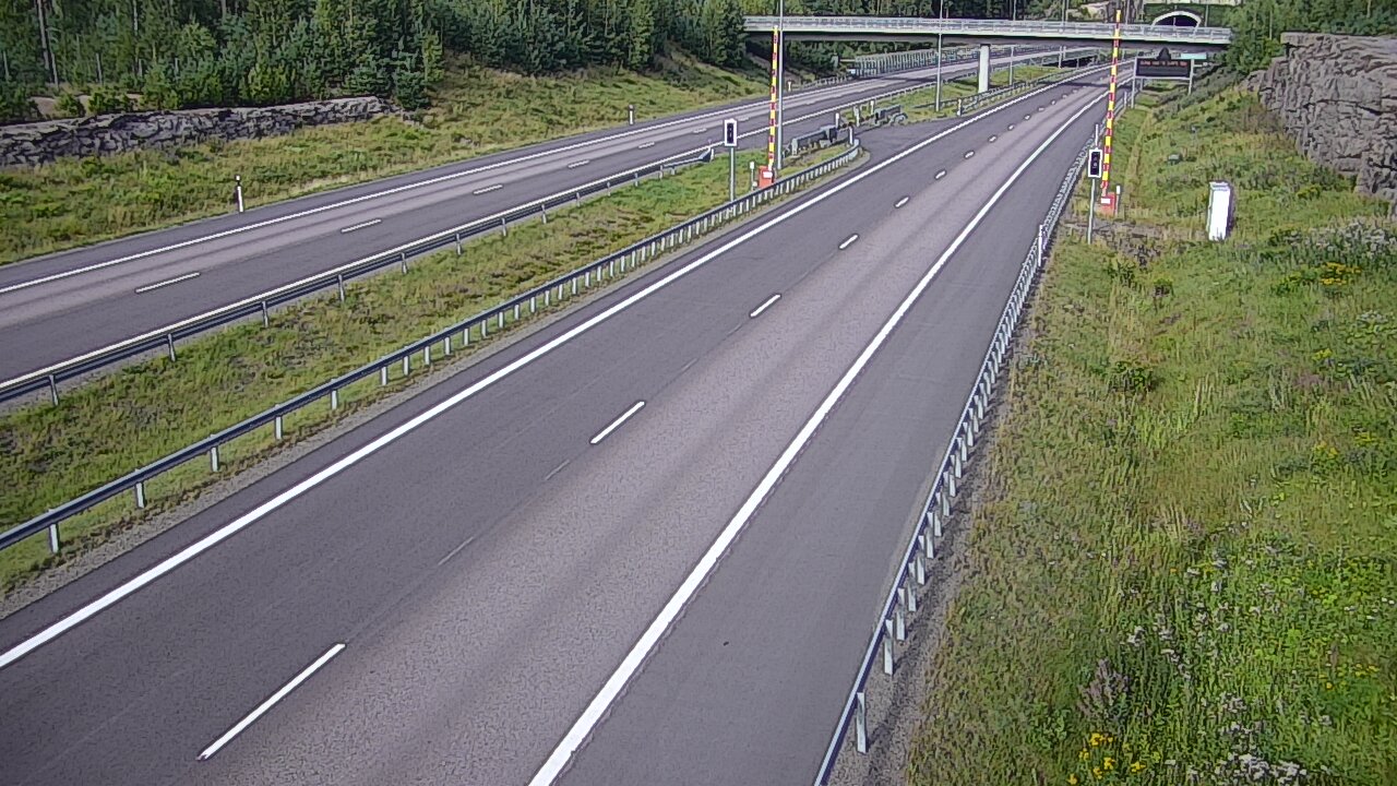 Kelikamerat Kuva Tie 7 Virolahti, Vaalimaan tunneli, puomi länsi, Virolahti, Kymenlaakso