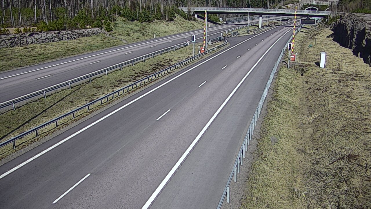 Kelikamerat Kuva Tie 7 Virolahti, Vaalimaan tunneli, puomi länsi, Virolahti, Kymenlaakso