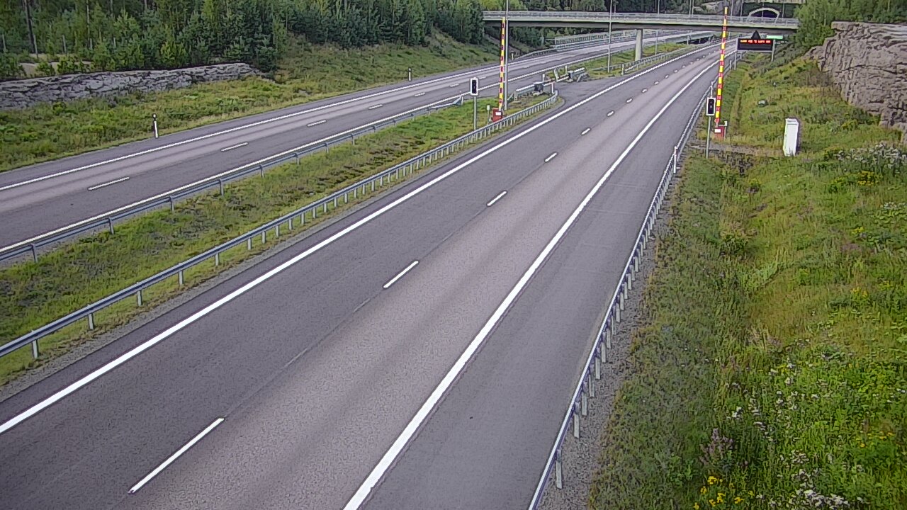 Kelikamerat Kuva Tie 7 Virolahti, Vaalimaan tunneli, puomi länsi, Virolahti, Kymenlaakso