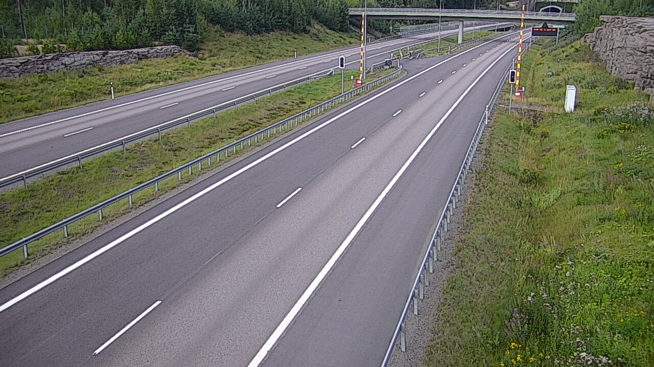 Kelikamerat Kuva Tie 7 Virolahti, Vaalimaan tunneli, puomi länsi, Virolahti, Kymenlaakso