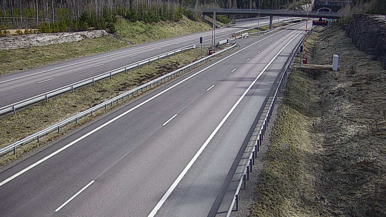 Kelikamerat Kuva Tie 7 Virolahti, Vaalimaan tunneli, puomi länsi, Virolahti, Kymenlaakso
