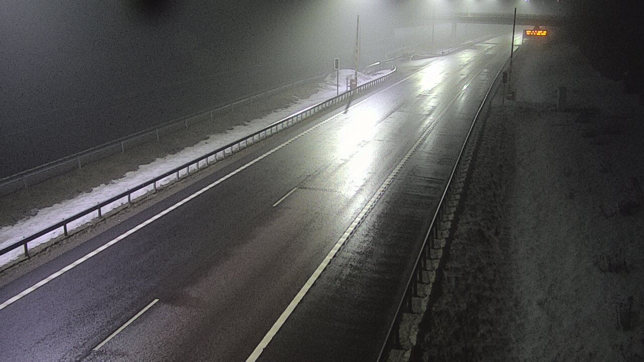 Weather Camera Image Väg 7 Vederlax, Vaalimaan tunneli, bom väst, Virolahti, Kymenlaakso